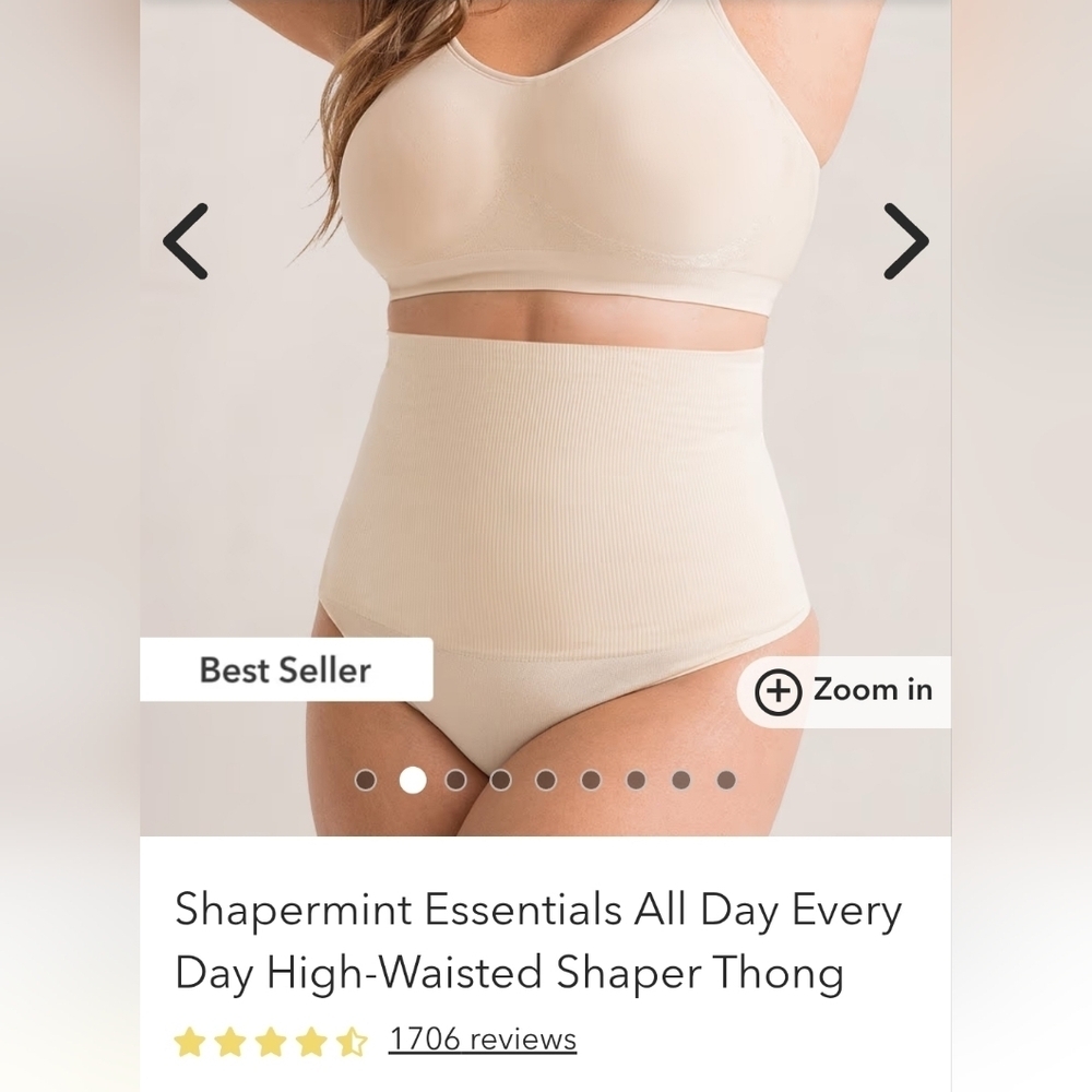 NWT Shapermint All Day Every Day High Waisted Shaper Thong Size XL